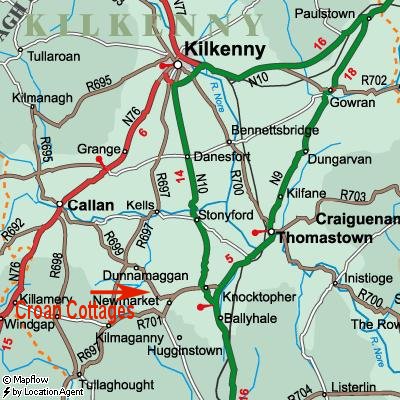 Croan Cottages offer self catering accomodation close to Kilkenny city