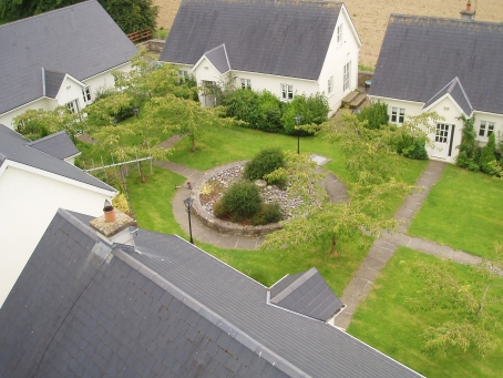 Aerial View of the holiday cottages